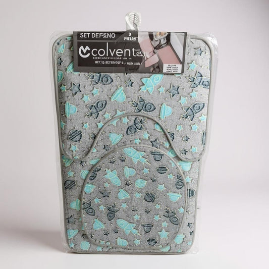Set De Baño Marca Colven, Brilla En La Oscuridad